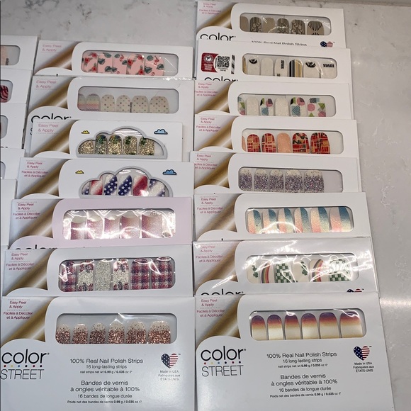 NEW Color Street Nail Strips Collection Real Nail Polish Set of 22 - Picture 3 of 4